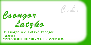 csongor latzko business card